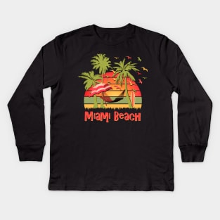 Miami Beach Kids Long Sleeve T-Shirt